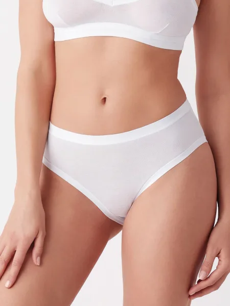 Cotonella 3363 Bequeme Baumwollslips mit flachen Kanten (2er-Pack)