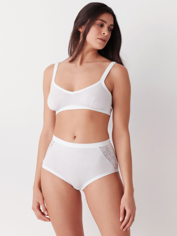 Cotonella GD131 Maxi Cotton High-Waisted Panties with Flat Edges (2-pack)