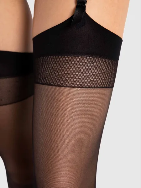 Back Seam Stockings FIORE Diva — 20 Den Vintage Heel