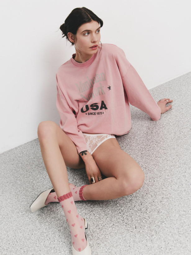 High-Waisted Lace Briefs FIORE Cyme — Sheer Floral Panties