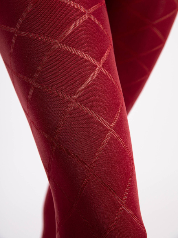 Diamond Pattern Tights FIORE Fusil — 40 Den Slimming Effect