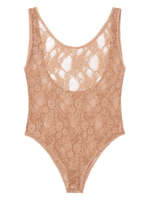 Blumen-Spitzen-Body FIORE Emma – Transparenter Dessous-Top