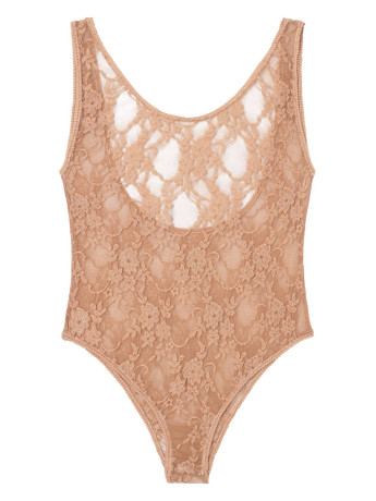 Blumen-Spitzen-Body FIORE Emma – Transparenter Dessous-Top