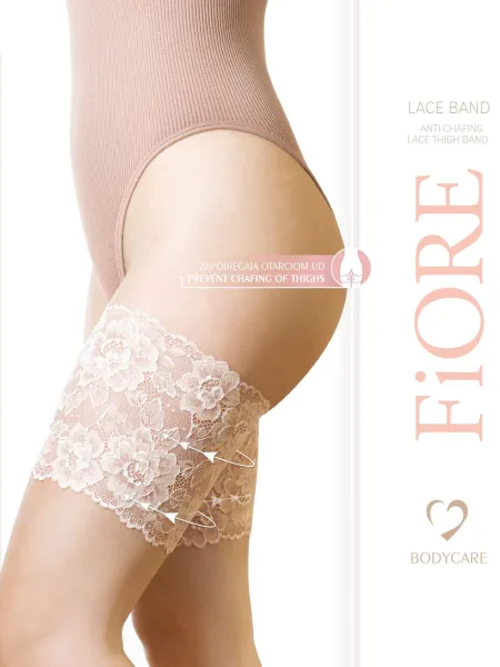 Blumen-Oberschenkelbänder FIORE Lace – Transparente Sommer-Spitze