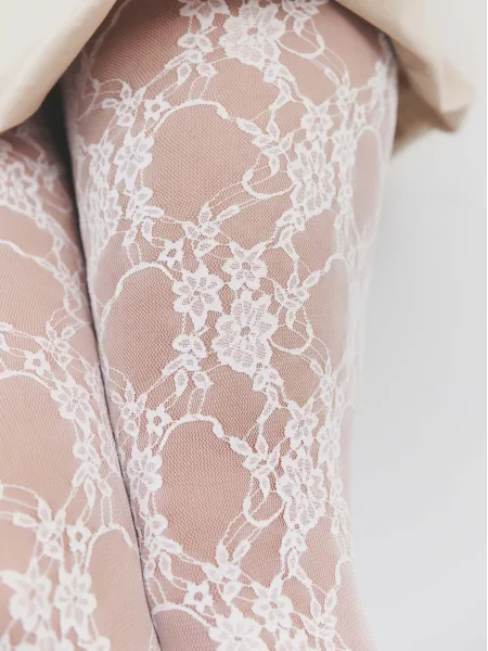 Floral Lace Tights FIORE Donatella — 20 Den Sheer Patterned