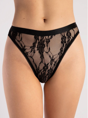 High-Waisted Lace Briefs FIORE Cyme — Sheer Floral Panties