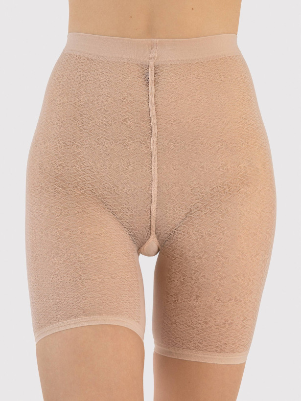 Zigzag Mesh Biker Shorts FIORE Vicky — 30 Den Anti-Chafing