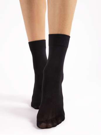 Blickdichte Mikrofaser-Socken FIORE Ria – 60 DEN Matt