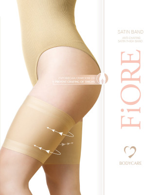 Smooth Satin Thigh Bands FIORE Satine — Opaque Anti-Chafing Protection