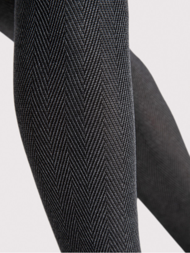 Fischgräten-Strumpfhose FIORE Velda – 40 DEN Winter-Style