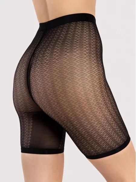 Zickzack-Netz Radlerhose FIORE Vicky – 30 DEN Anti-Chafing