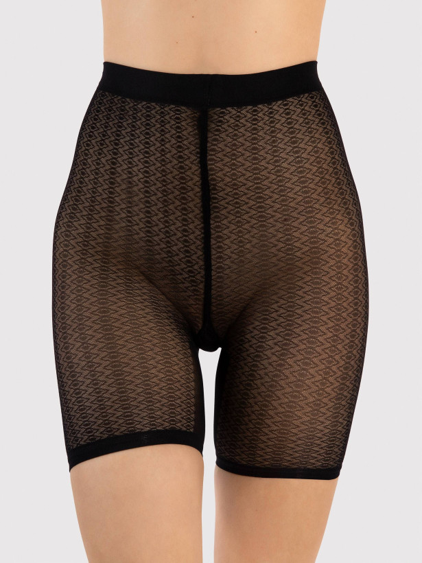 Zigzag Mesh Biker Shorts FIORE Vicky — 30 Den Anti-Chafing