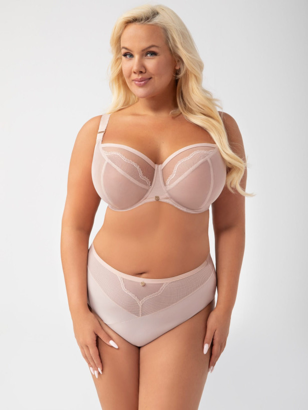 Beige High-Rise Panties Gorsenia K901 Ida – Seamless Silhouette