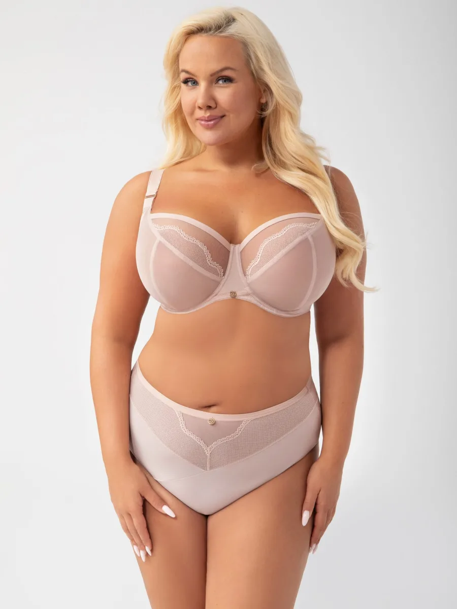 Beige High-Rise Panties Gorsenia K901 Ida – Seamless Silhouette