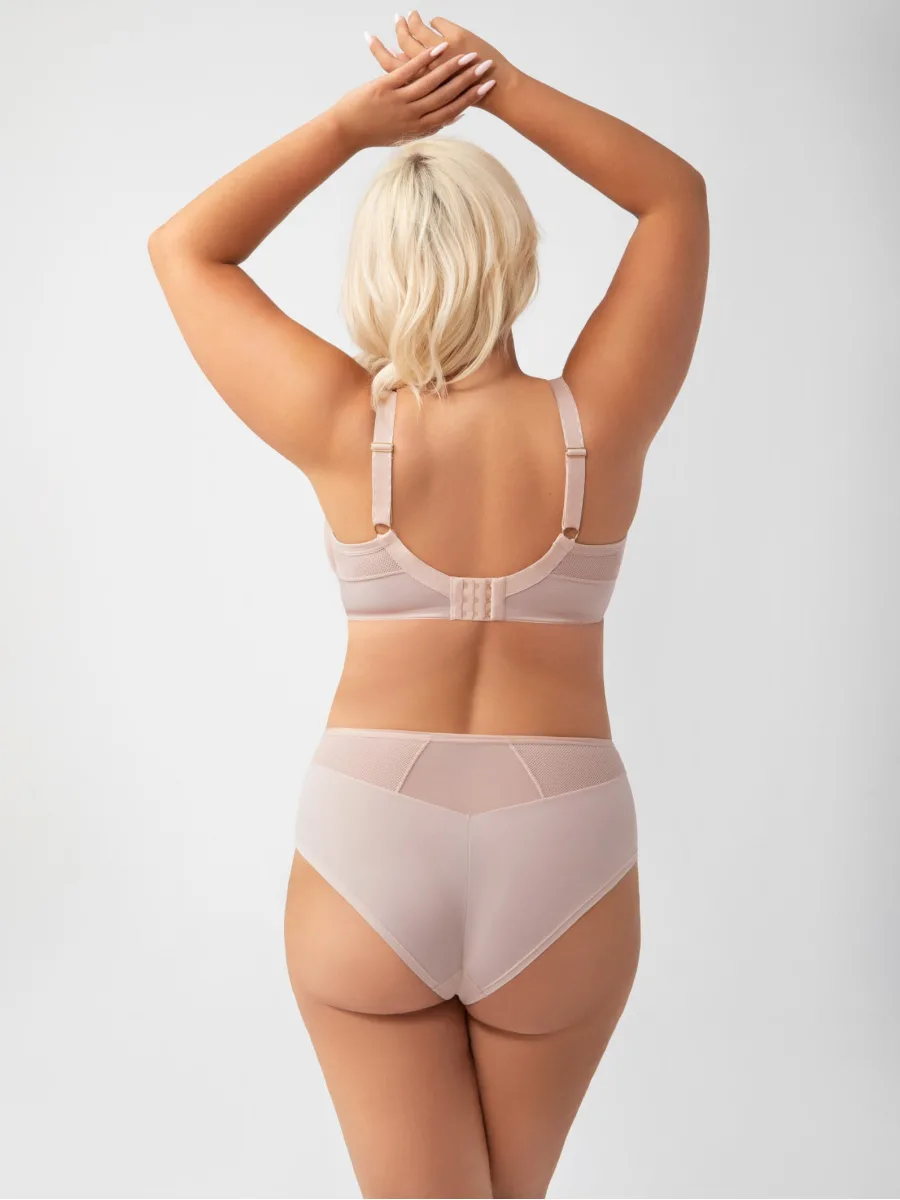 Beige High-Rise Panties Gorsenia K901 Ida – Seamless Silhouette