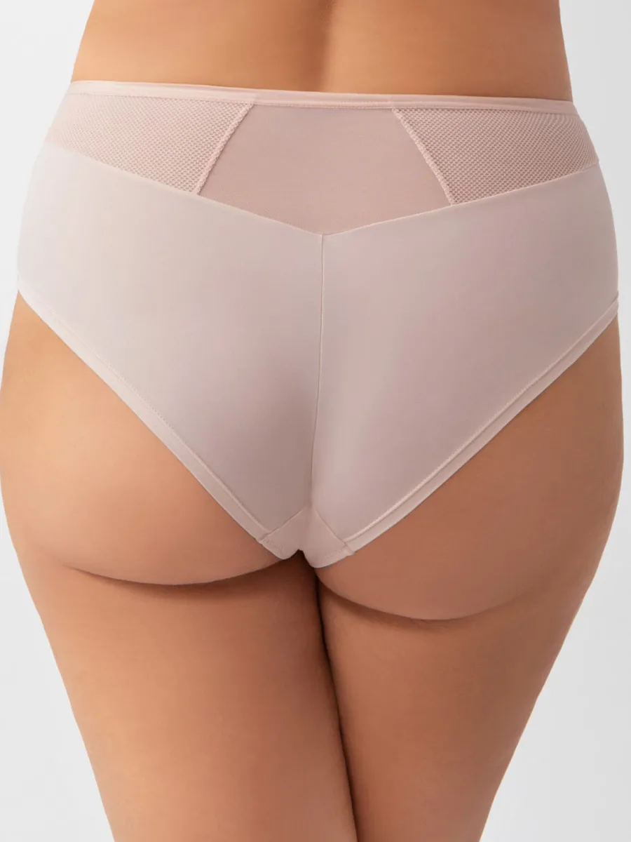Beige High-Rise Panties Gorsenia K901 Ida – Seamless Silhouette
