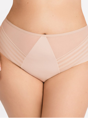 Beiger High-Waist Slip Gorsenia K811 – Glatte Silhouetten-Kontrolle