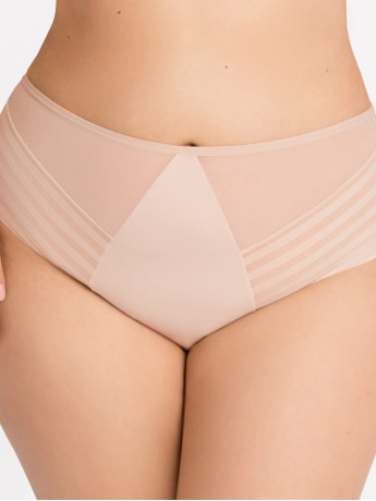 Beige High-Waisted Briefs Gorsenia K811 Yoko – Smooth Silhouette Control