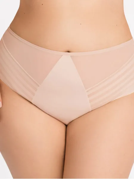 Beiger High-Waist Slip Gorsenia K811 – Glatte Silhouetten-Kontrolle