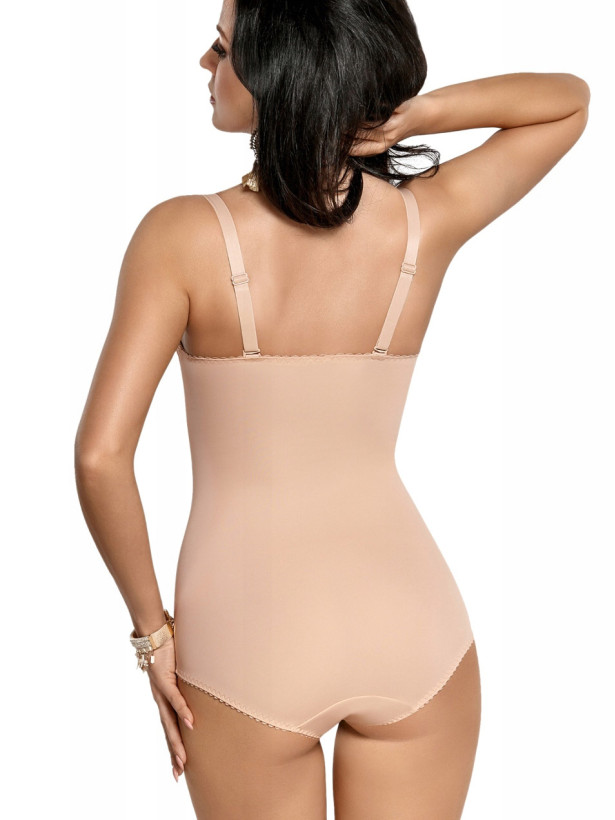 Beiger Form-Body Gorsenia G184 – Glattes Silhouetten-Design