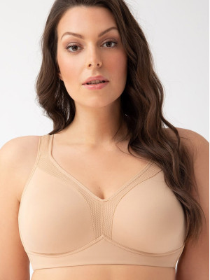 Beige Wireless Soft Bra Gorsenia Anya K422 – Firm Band Support