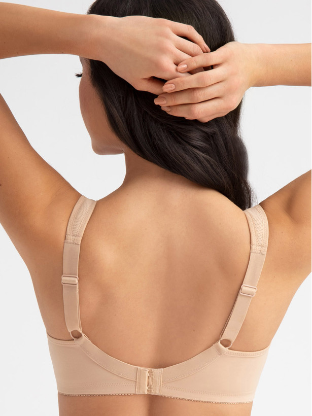 Beige Wireless Soft Bra Gorsenia K422 – Firm Band Support