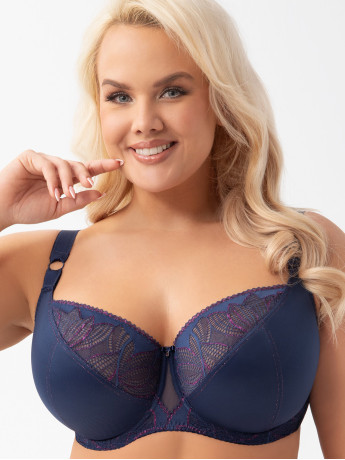 Navy Soft Bra Gorsenia K970 – Maximum Support