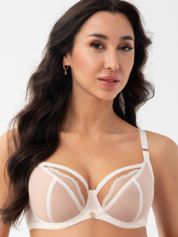 Cream Soft Bra Gorsenia K900 – Projected Cup Design