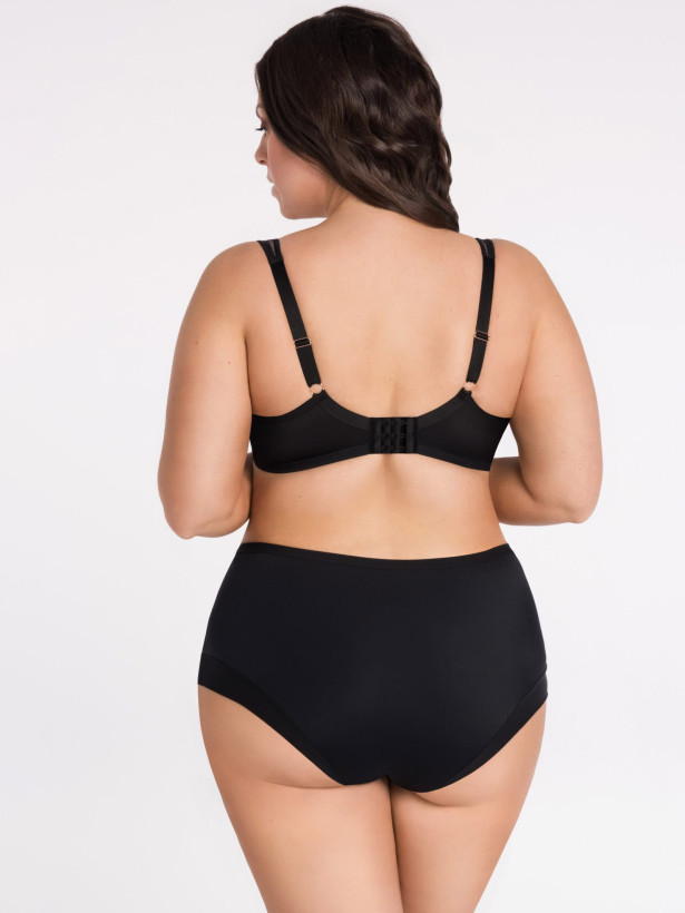 Schwarzer Mesh-BH Gorsenia K441/1 – Technischer Full-Bust-Support