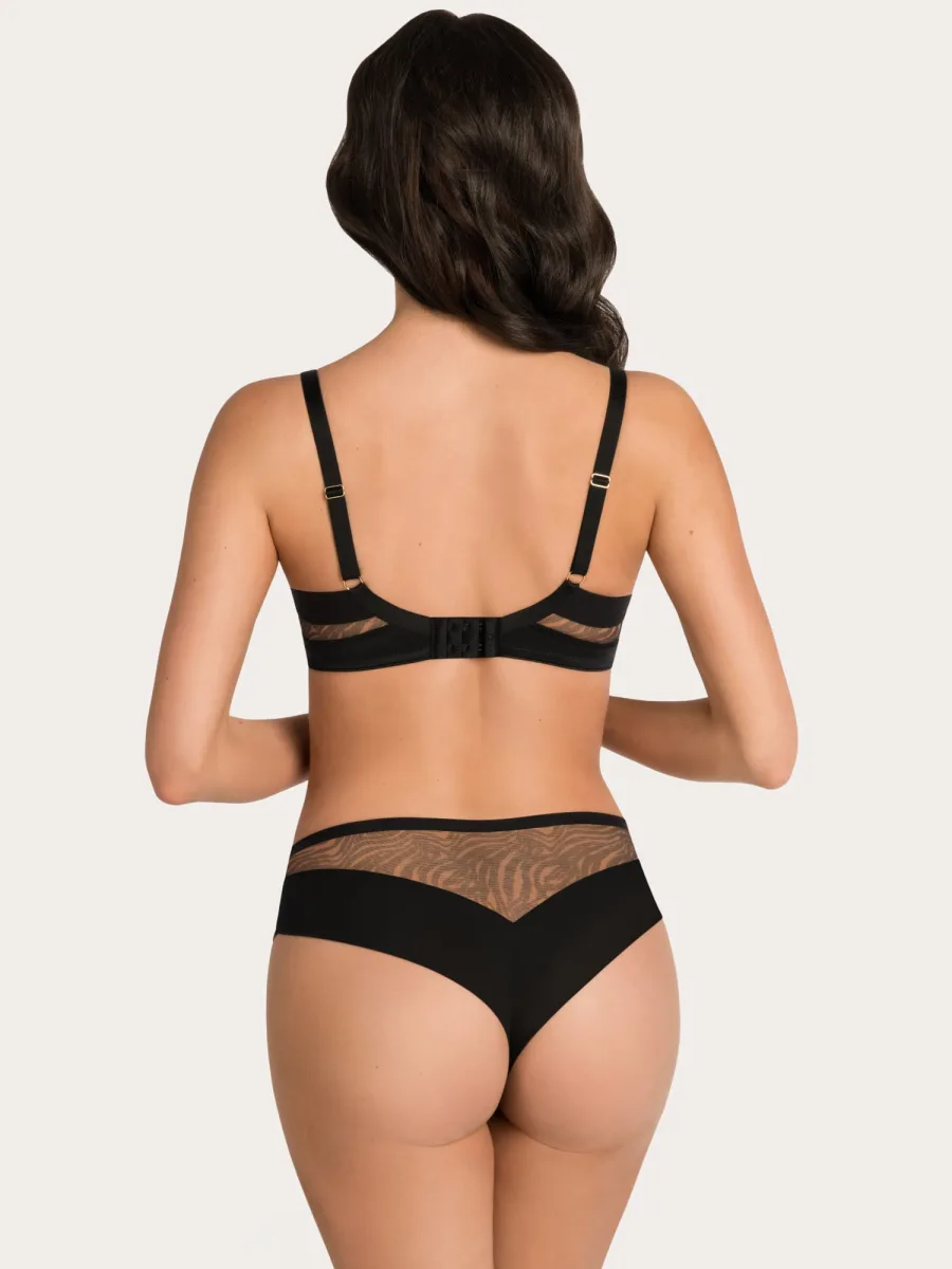 Black Brazilian Panties Gorsenia K881 – Seamless Back Design