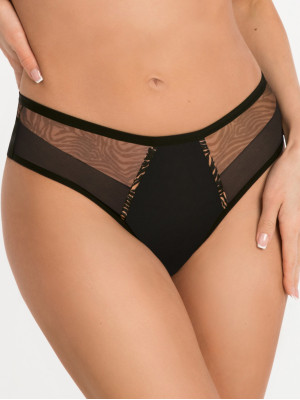 Black Brazilian Panties Gorsenia K881 – Seamless Back Design