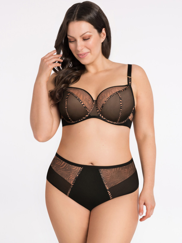 Schwarzer Hipster-Slip Gorsenia K880 – Passform mit voller Abdeckung