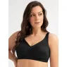 Black Microfibre Wireless Soft Bra Gorsenia Anya K422