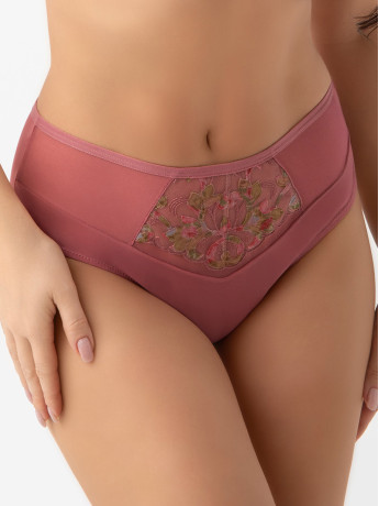 Pink Embroidered Brazilian Briefs Gorsenia Elora B028