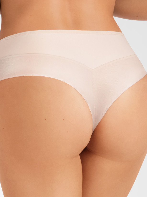 Powder Beige Brazilian Briefs Gorsenia K567 – Seamless Back Finish