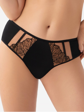 Black Brazilian Panties Gorsenia K966 – Seamless Cut Design