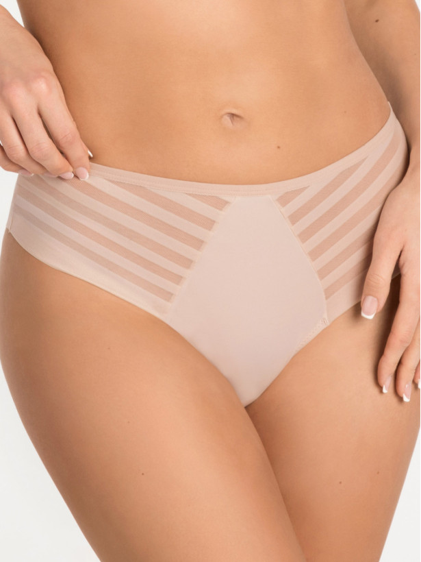 Beige Brazilian Briefs Gorsenia K812 – Curve Enhancement
