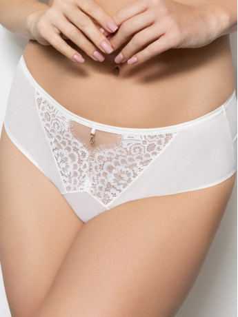 Cream Lace Midi Panties Gorsenia K968 Loretta — Seamless Comfort