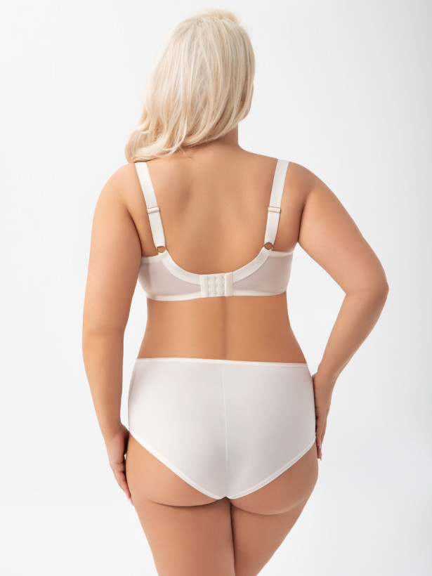 Cremefarbener Midi-Slip Gorsenia K938 – Präzision mit voller Abdeckung