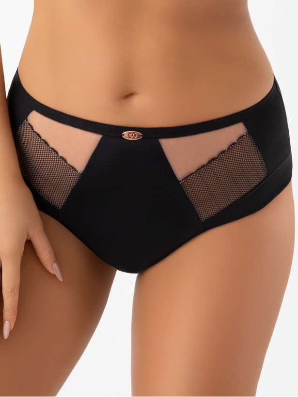 Black Microfibre Briefs Gorsenia Eleni F033