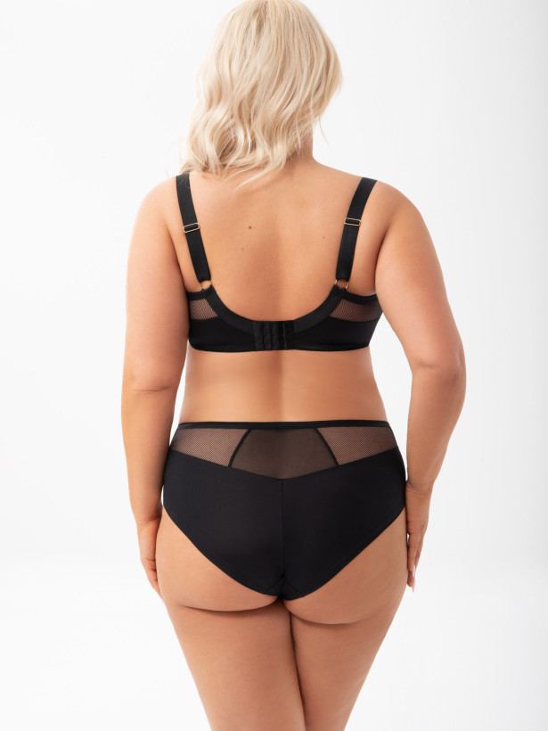 Black High-Rise Panties Gorsenia K901 – Invisible Edge Technology
