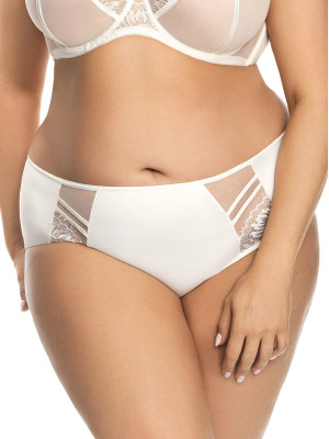Gorsenia K497 Creme-Slip – Raffinierte volle Abdeckung
