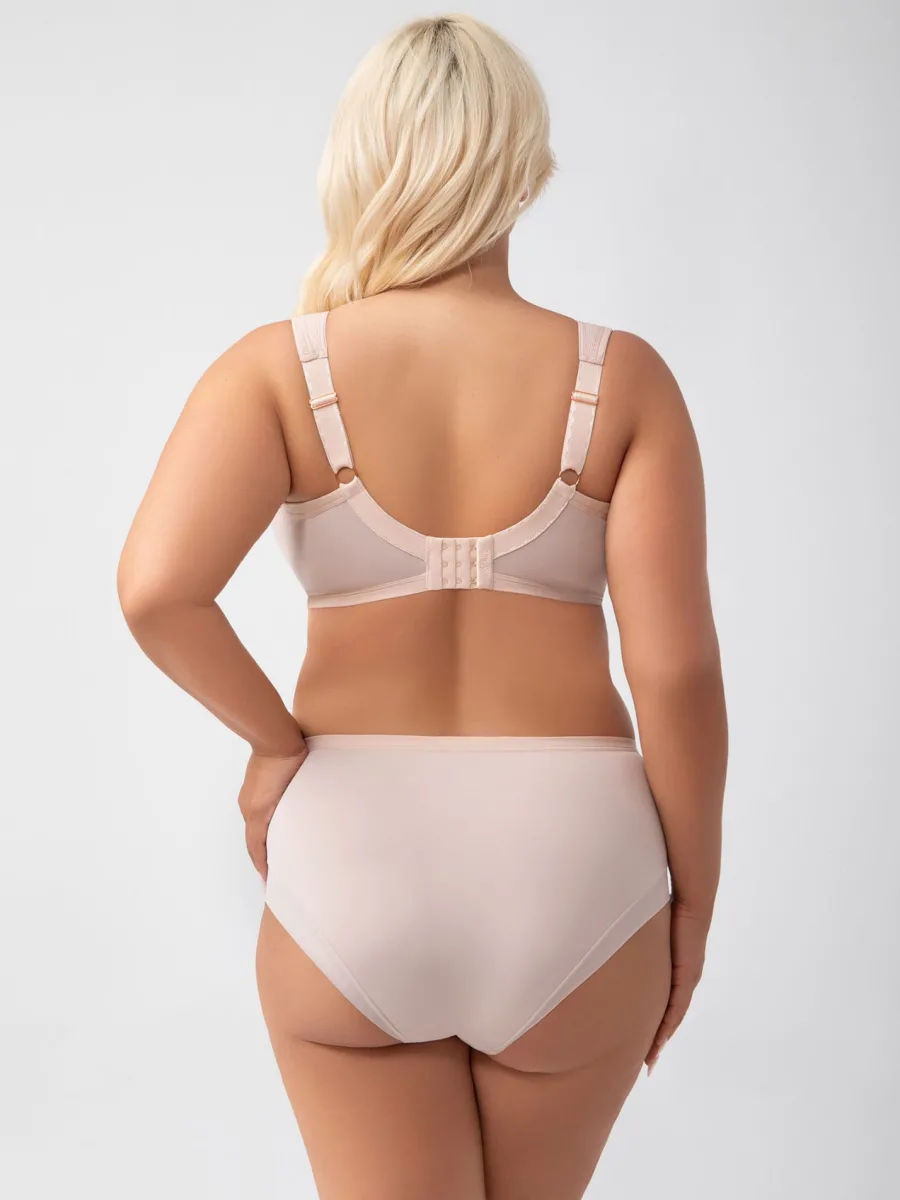 Hellbeiger Mesh-BH Gorsenia K441/1 – Schmale Bügel Stützkraft