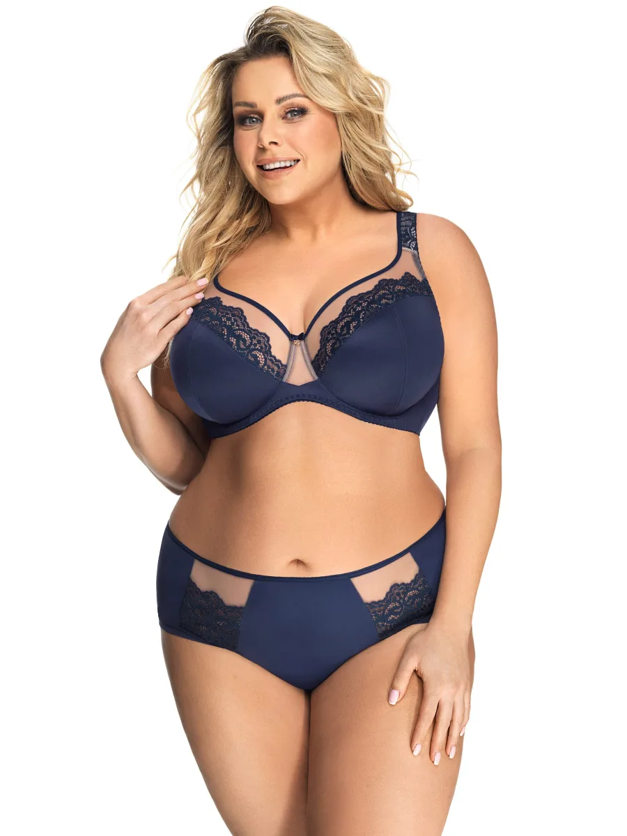 Navy Blue Bra Gorsenia K441 Luisse – Projected Cup Design