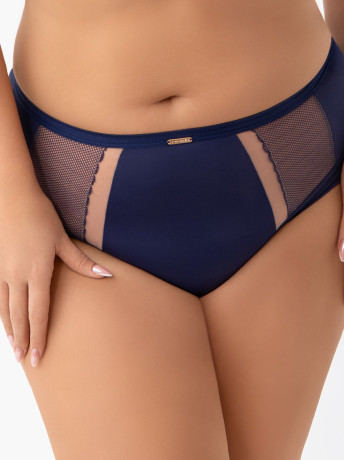 Navy Blue Midi Panties Gorsenia K442/1 Luisse – Architectural Mesh