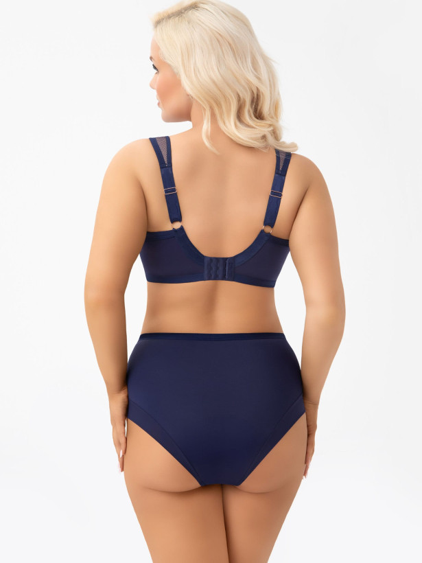 Navy Blue Midi Panties Gorsenia K442/1 Luisse – Architectural Mesh