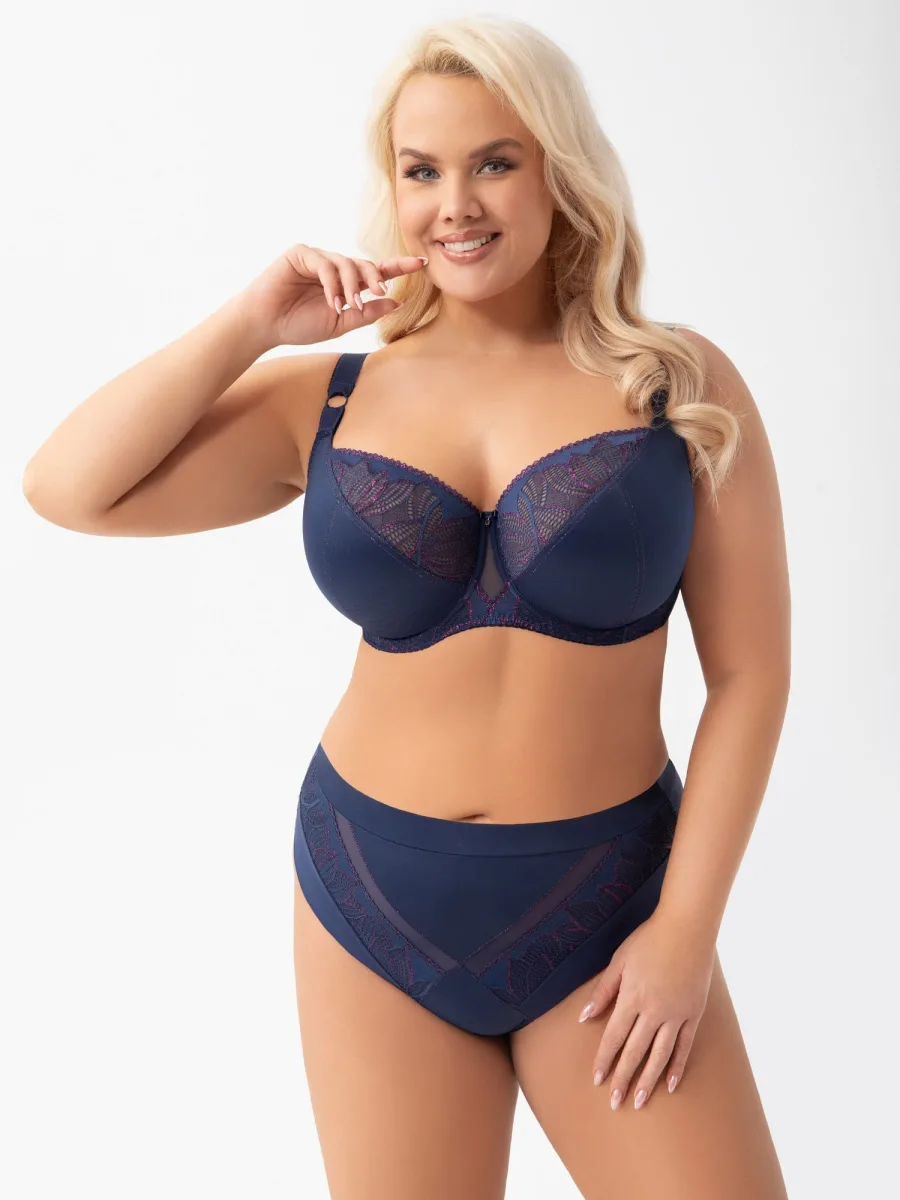 Marineblauer Soft-BH Gorsenia K970 – Maximaler Halt