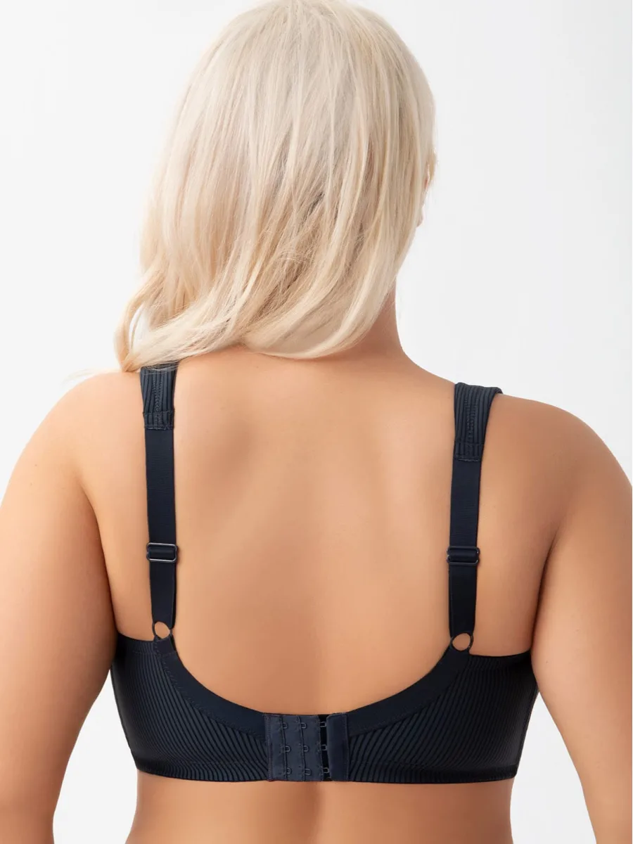 Marineblauer bügelloser BH Gorsenia K973 Nela – Technischer Full-Bust-Support