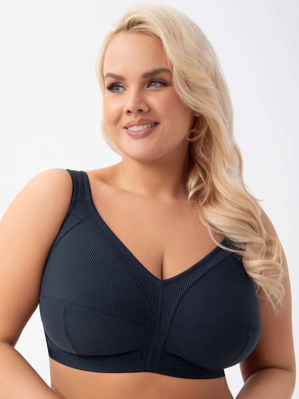 Navy Wireless Bra Gorsenia K973 Nela – Technical Full Bust Support