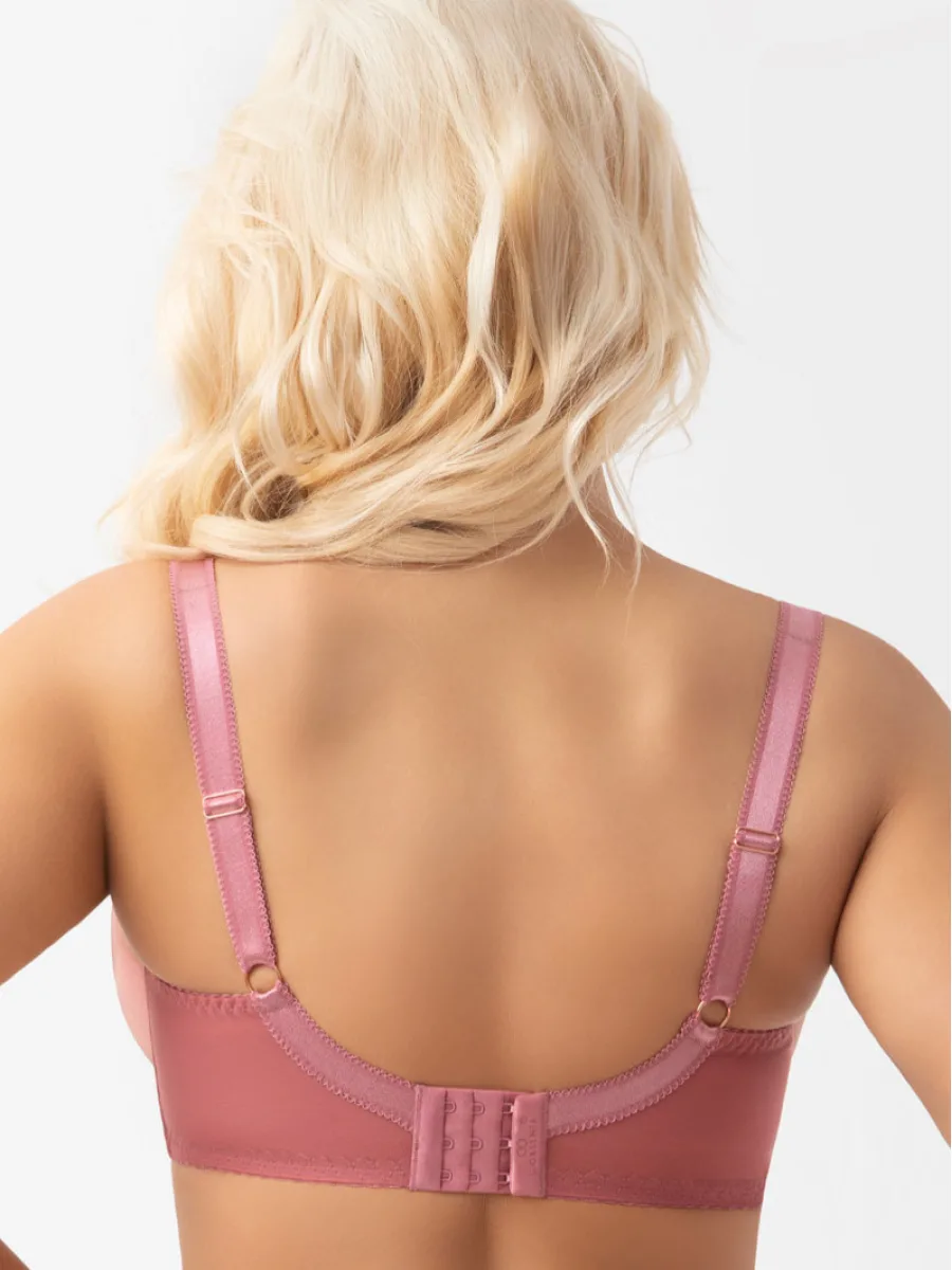 Pink Embroidered Underwired Soft Bra Gorsenia Elora G028